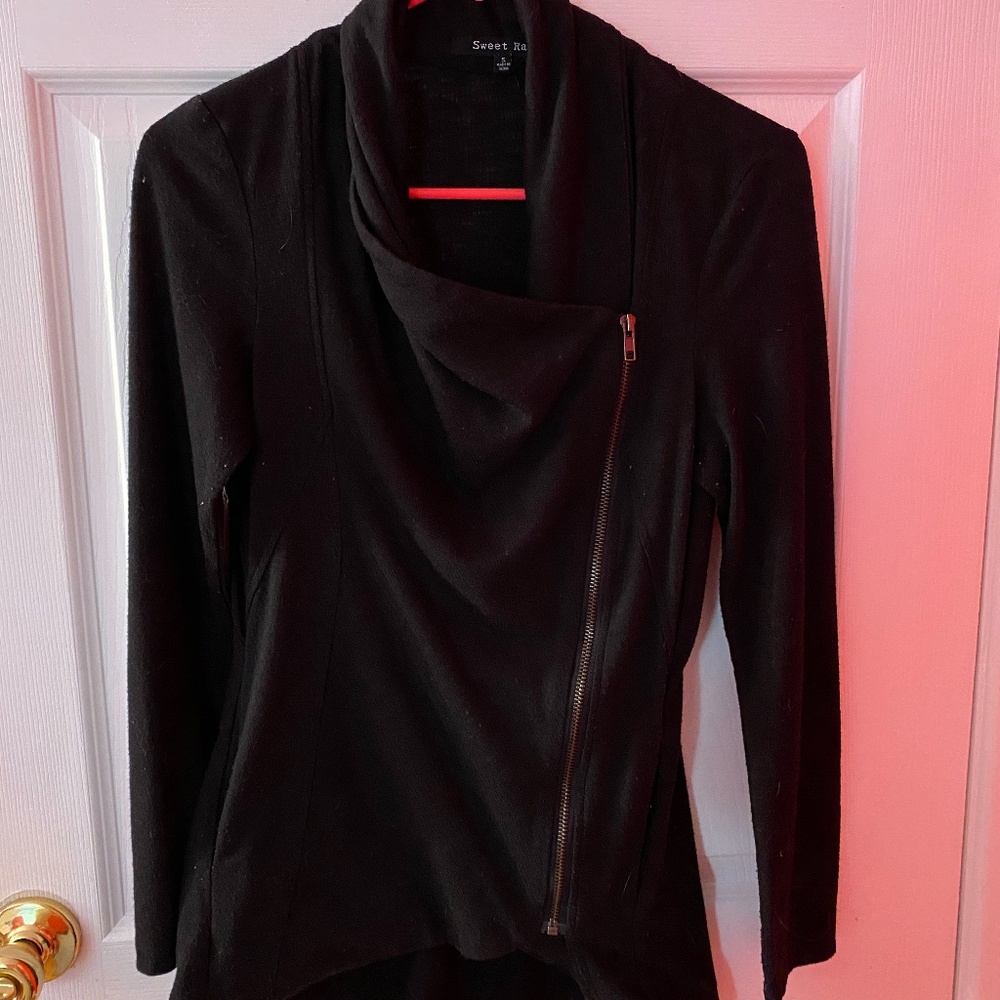 Women's Side Zipper Cardigan - Size Small